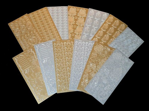 Sticker zur hochzeit silber - sticker, in