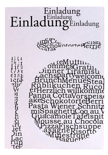 Einladung zum essen - b&c,