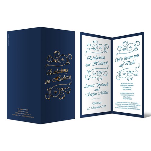 Hochzeitseinladung romantisch