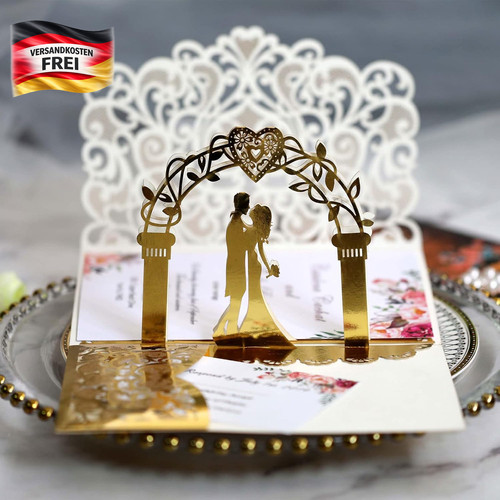 Pop hochzeitskarte 3d - pop-up,