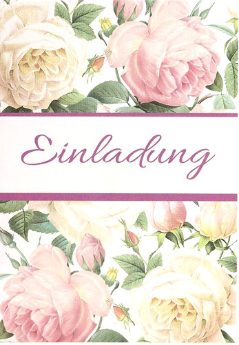 Einladungen rosen motiv - einladungen,