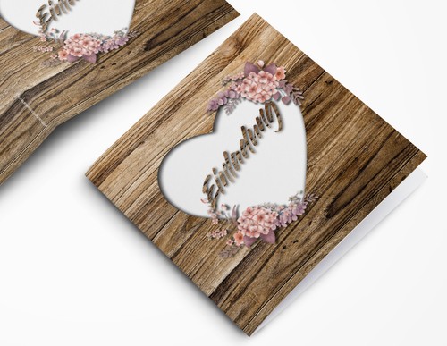 Einladung hochzeit rustikal - hochzeit,