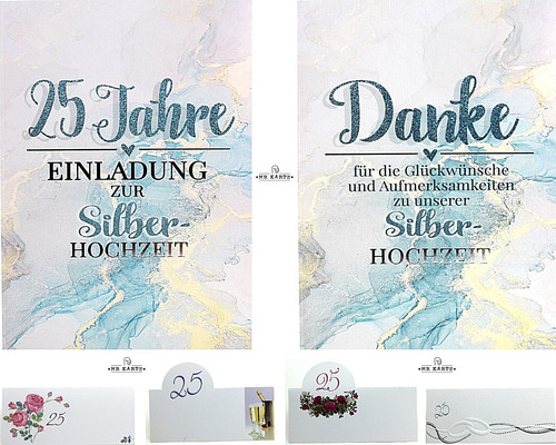 Silberhochzeit einladung - silberhochzeit,
